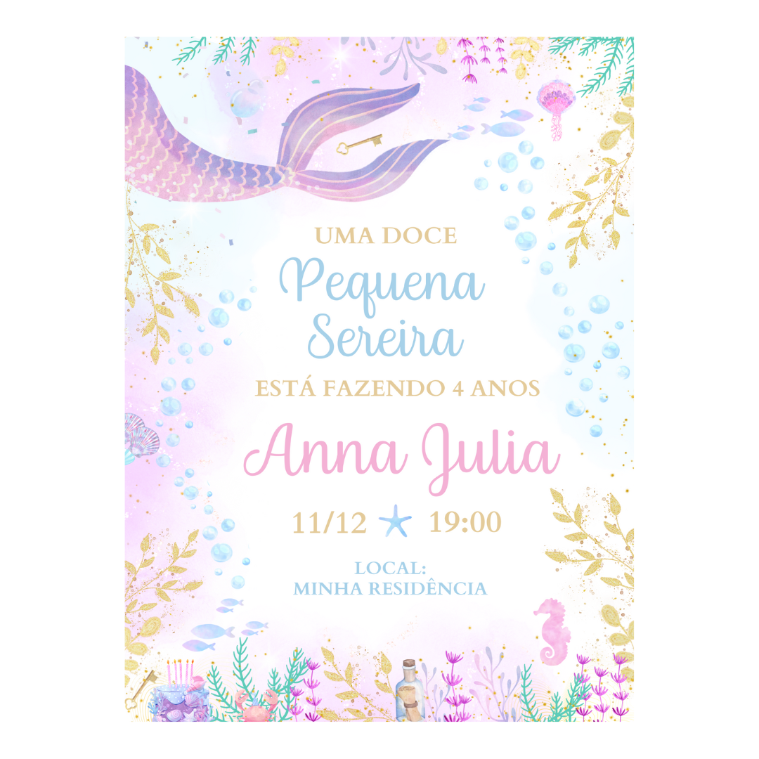 Convite Fundo do Mar