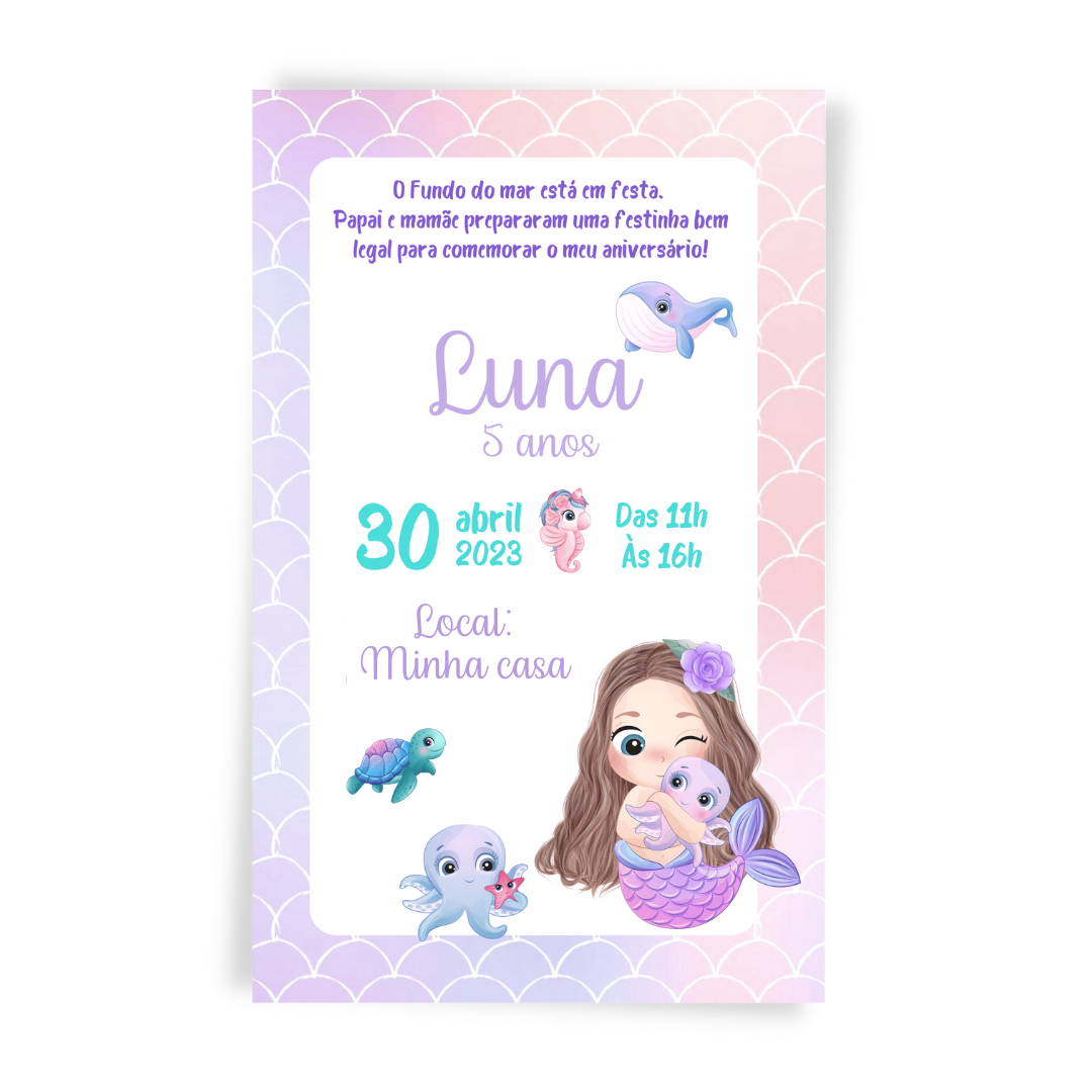 Convite Fundo do Mar
