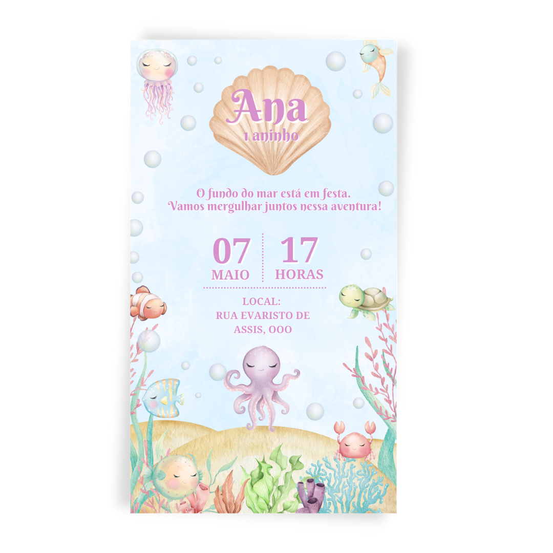 Convite Fundo do Mar