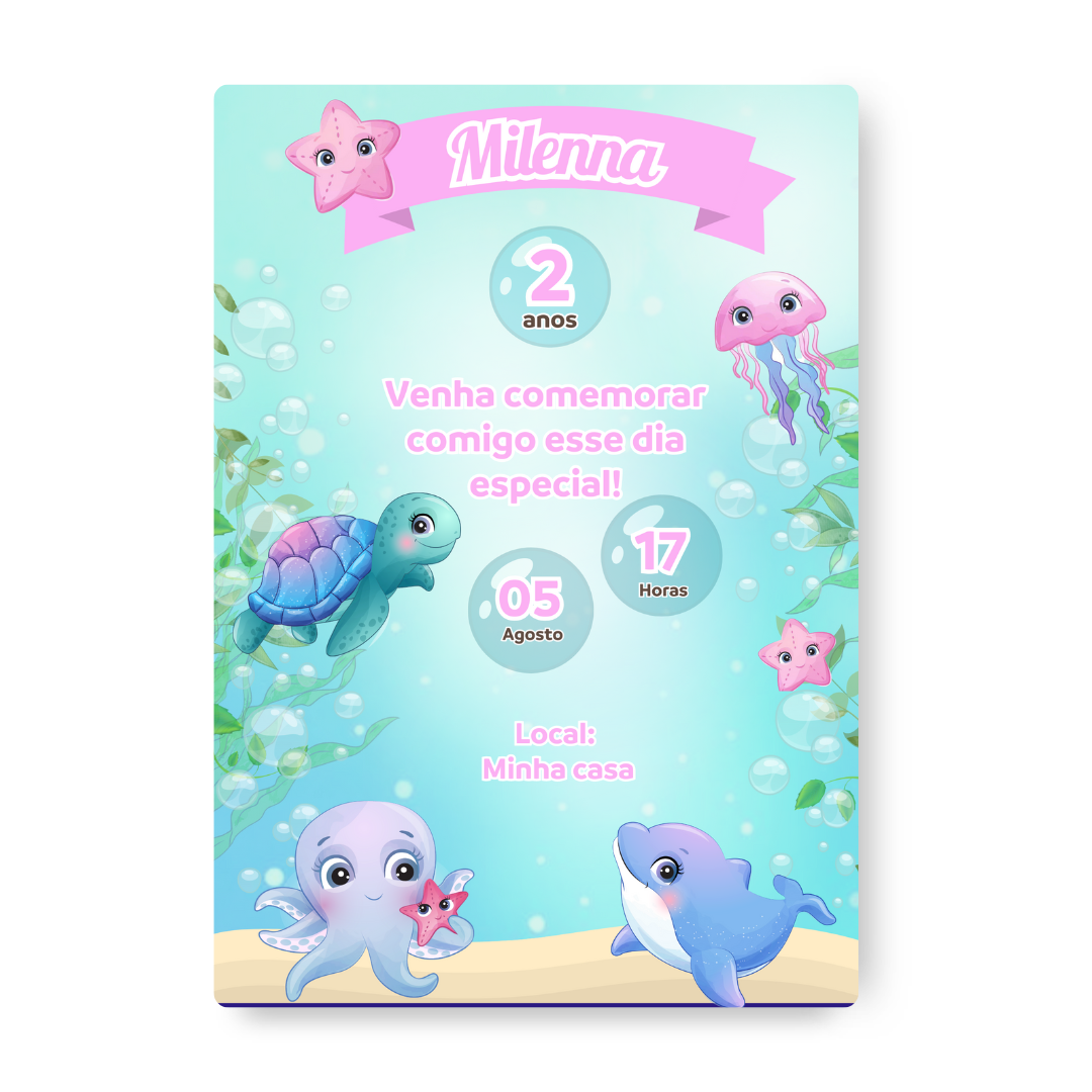 Convite Fundo do Mar