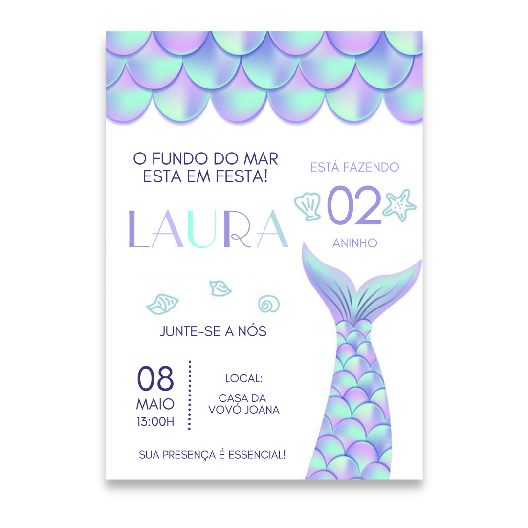 Convite Fundo do Mar