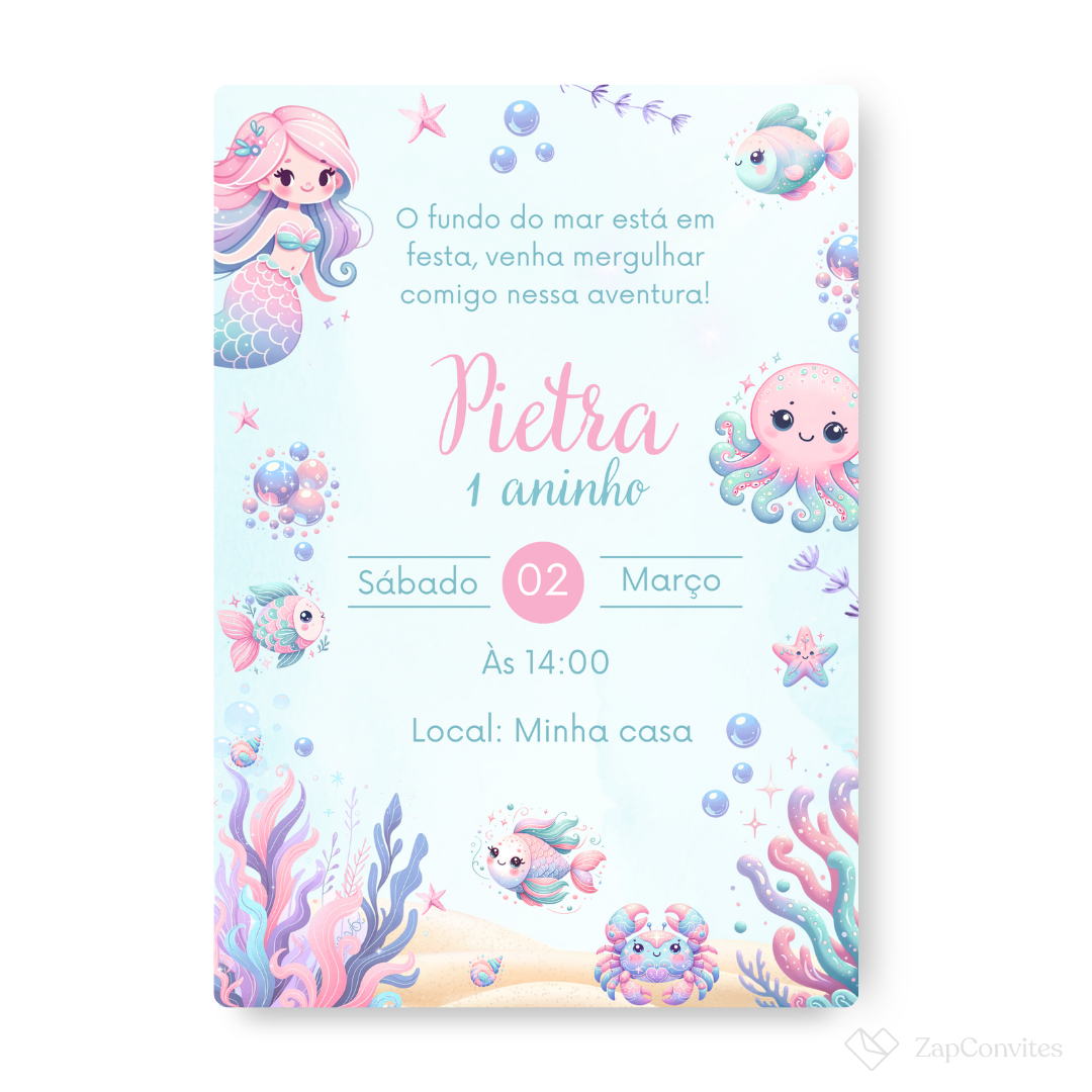 Convite Fundo do Mar