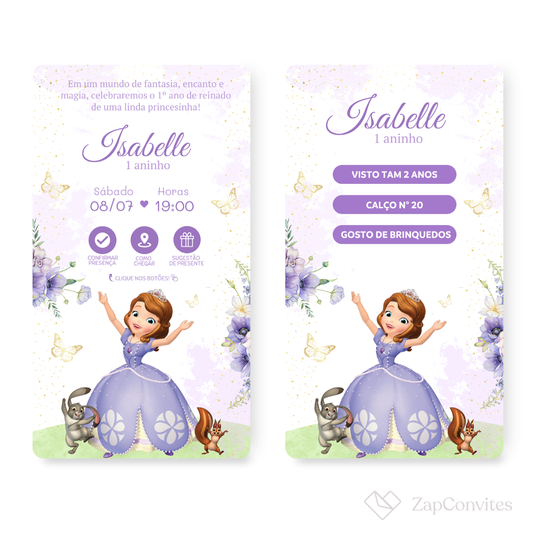 Convite Sofia