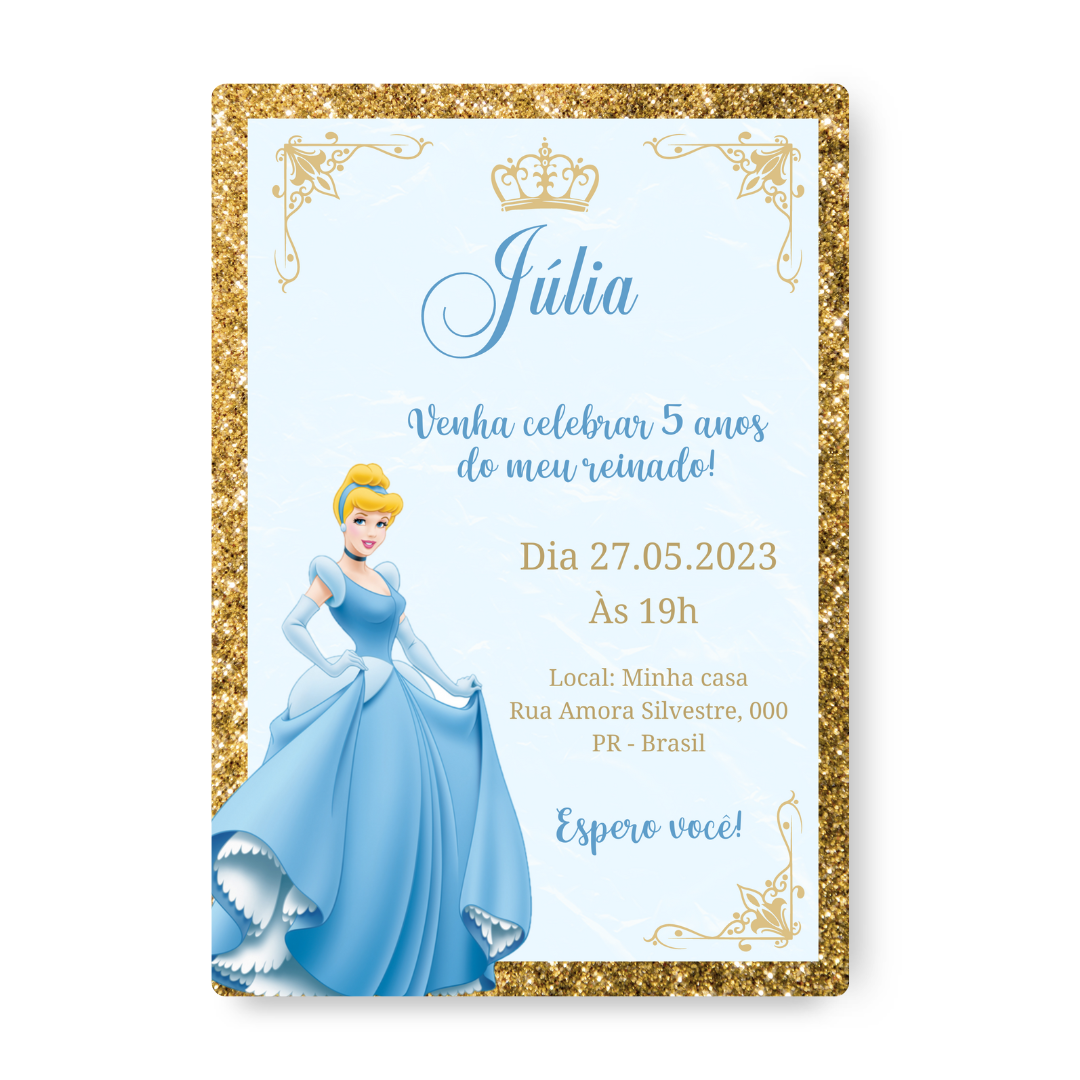 Convite Cinderela