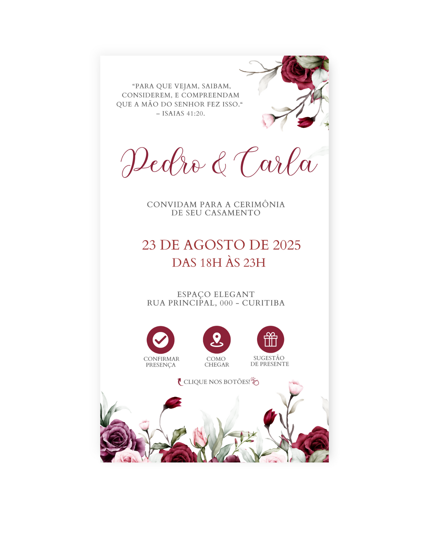 Convite Casamento