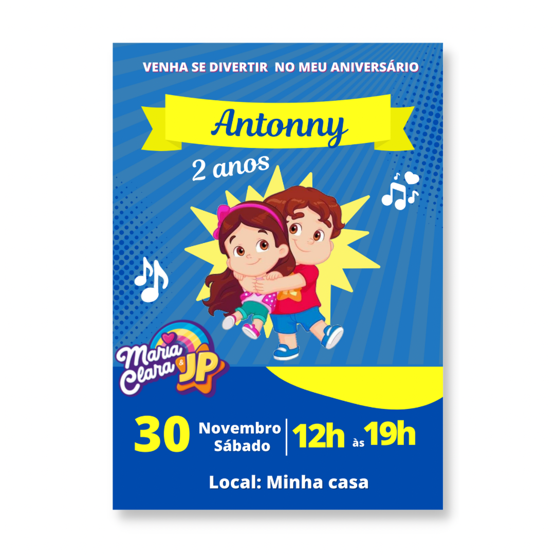 Convite Maria Clara e JP