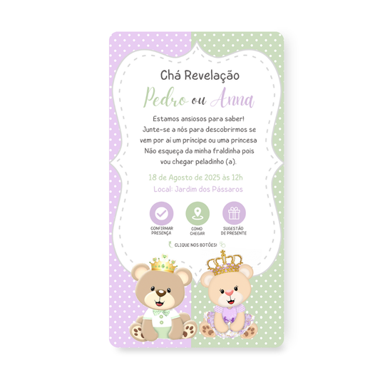 Convite Chá Revelação