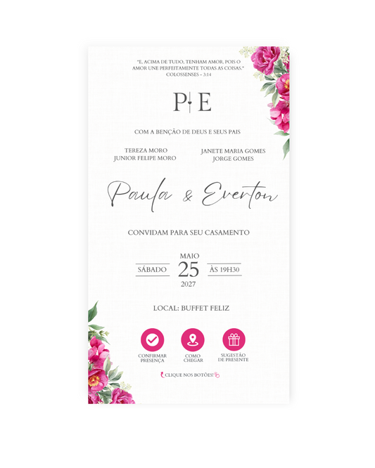 Convite Casamento