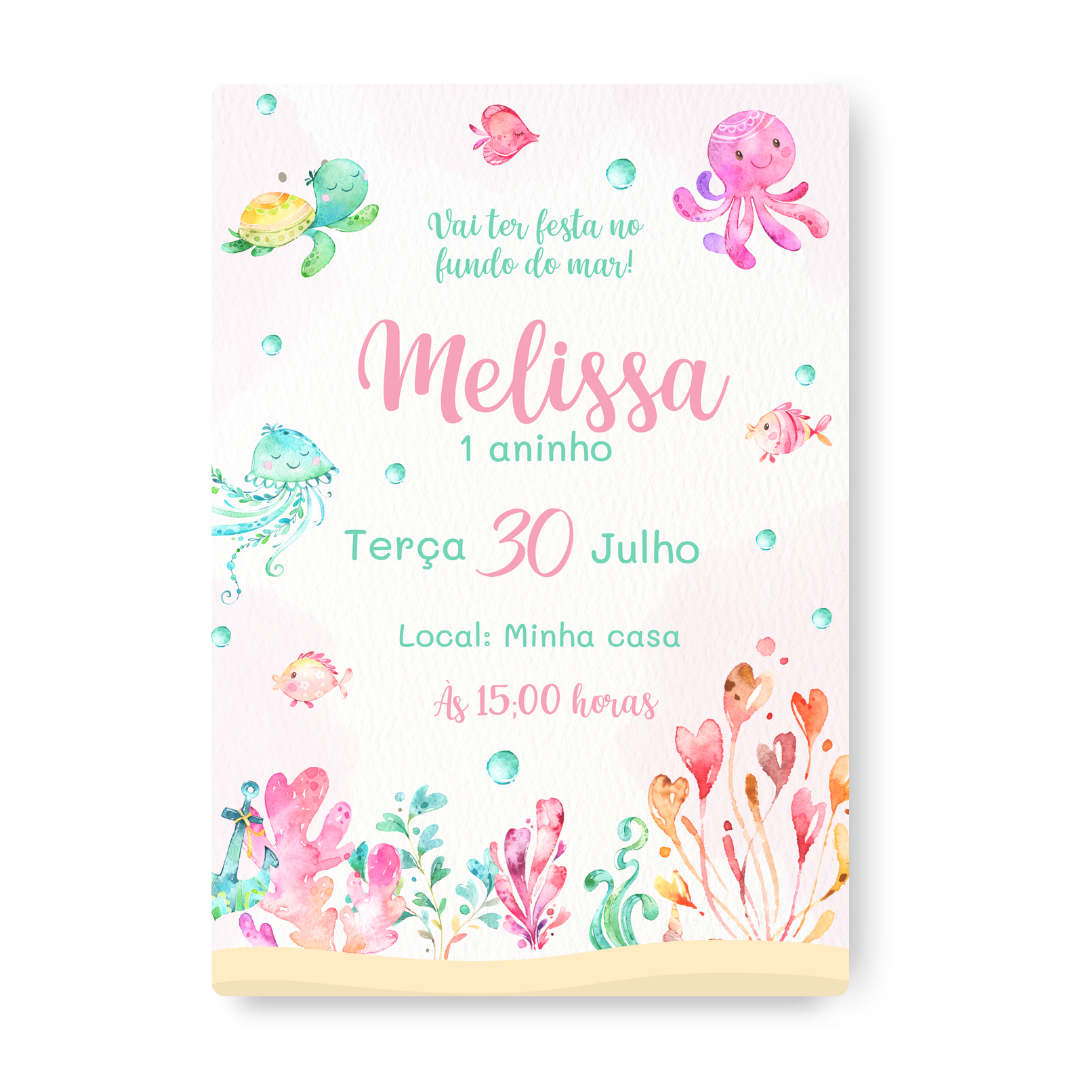 Convite Fundo do Mar