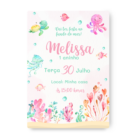 Convite Fundo do Mar