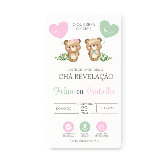 Convite Chá Revelação