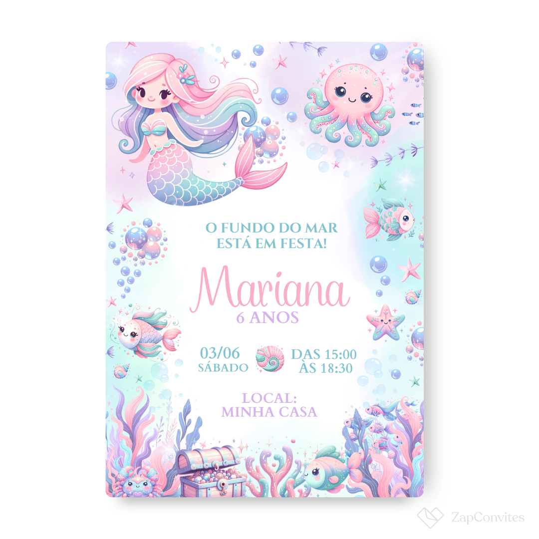 Convite Fundo do Mar