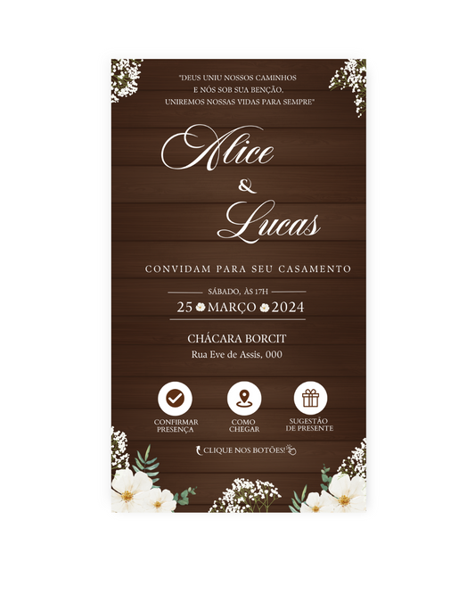 Convite Casamento