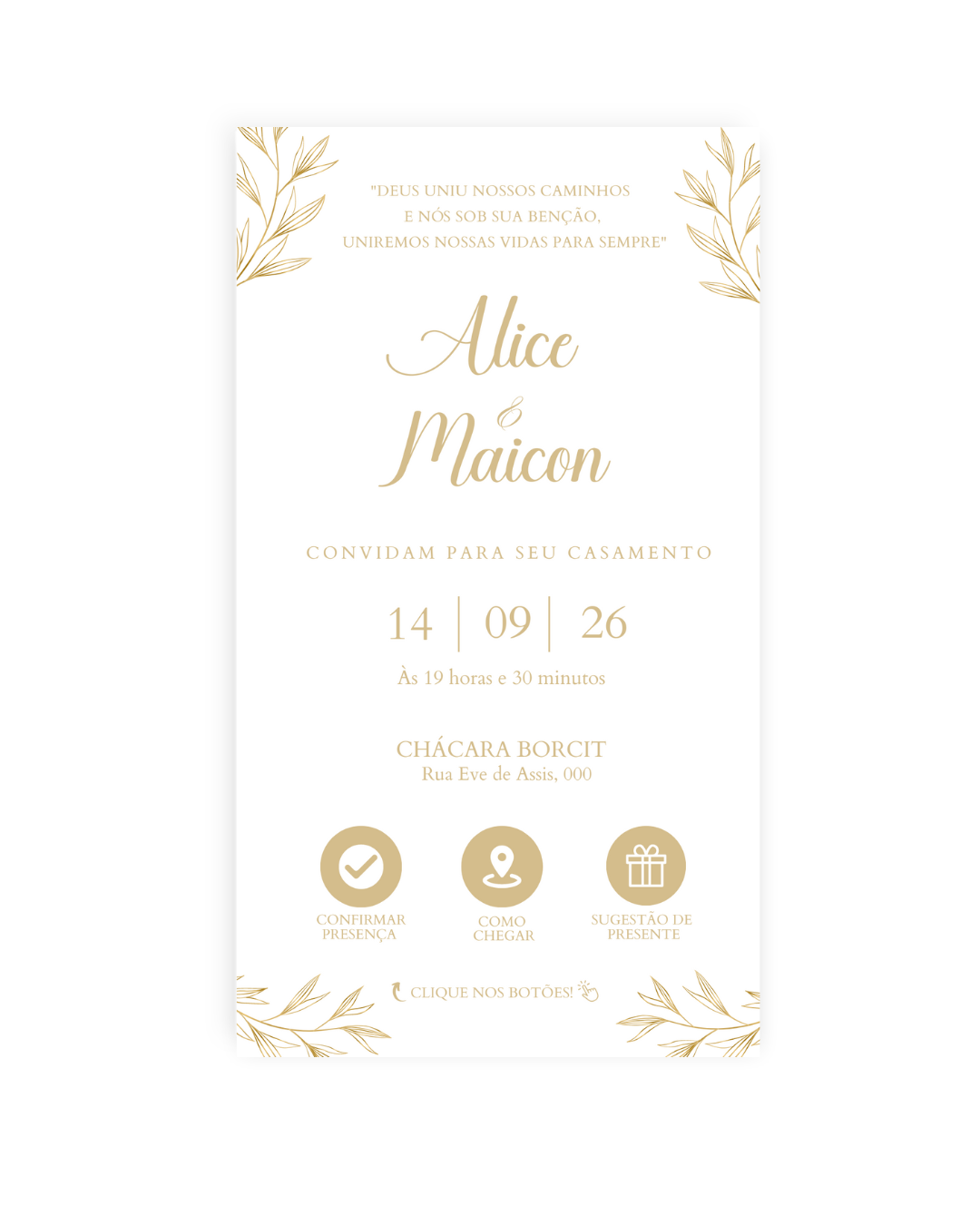 Convite Casamento