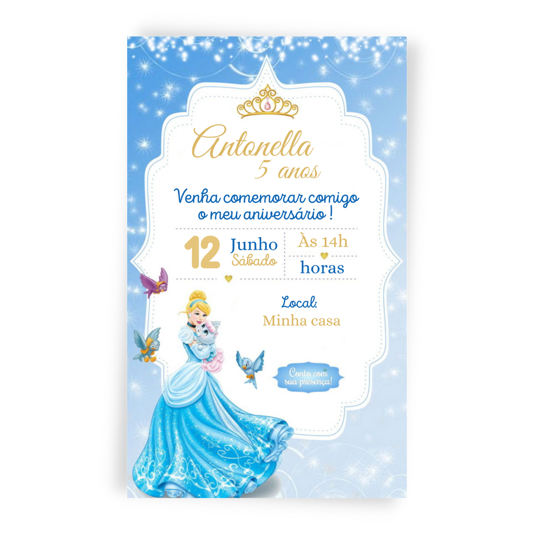 Convite Cinderela
