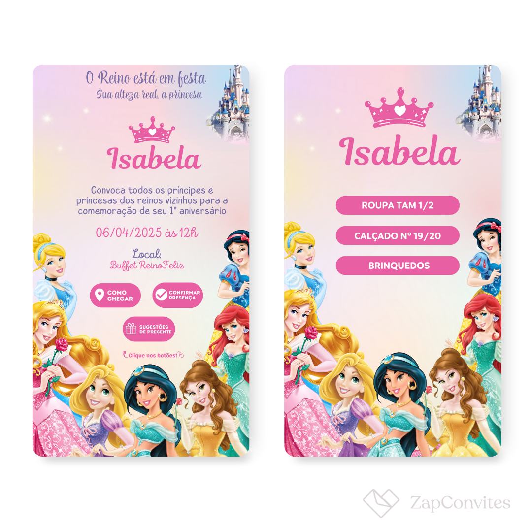 Convite Princesa