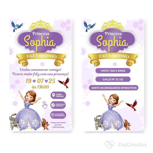 Convite Sofia