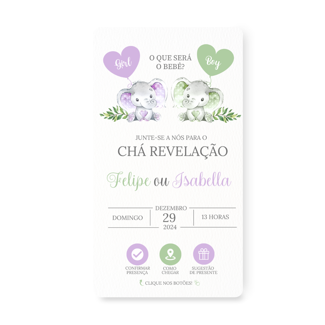 Convite Chá Revelação
