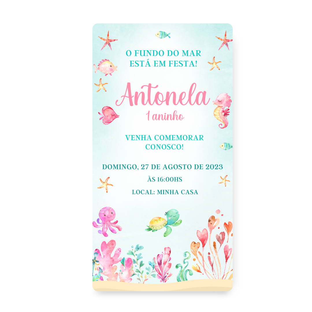 Convite Fundo do Mar