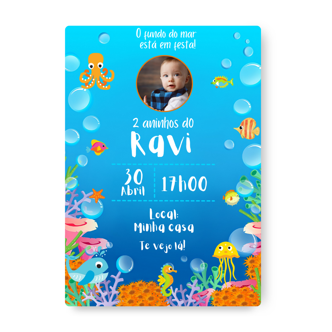 Convite Fundo do Mar