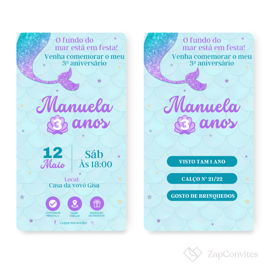 Convite Fundo do Mar