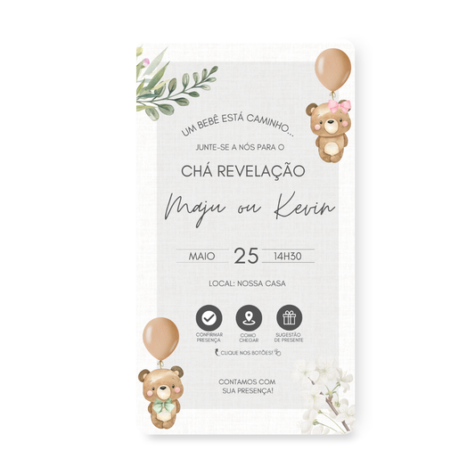 Convite Chá Revelação