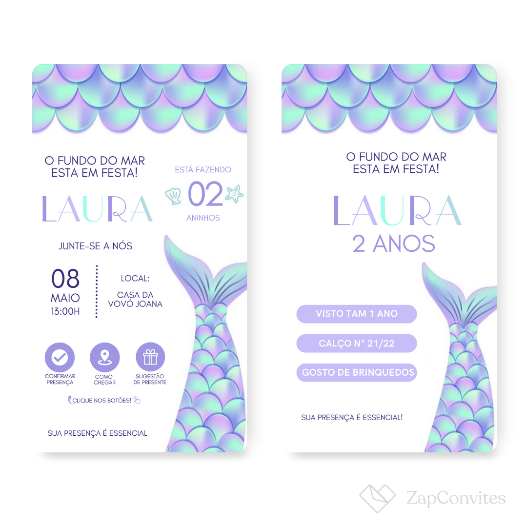 Convite Fundo do Mar