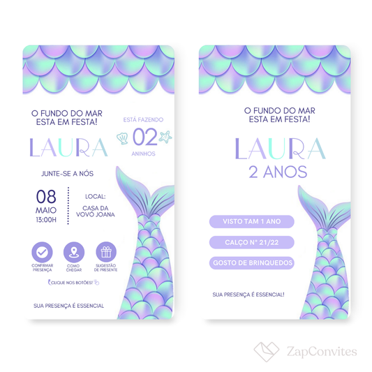 Convite Fundo do Mar