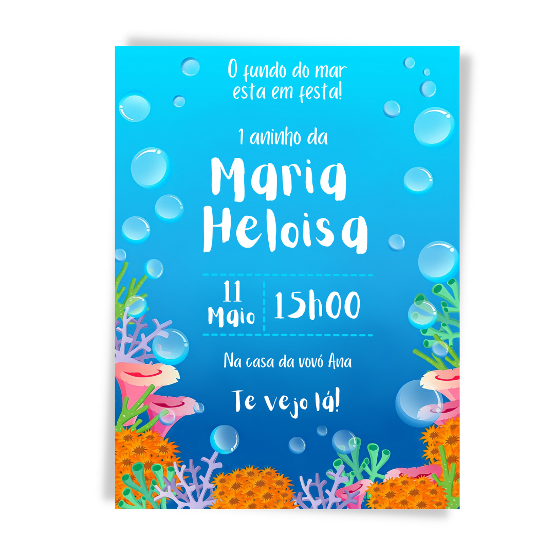 Convite Fundo do Mar