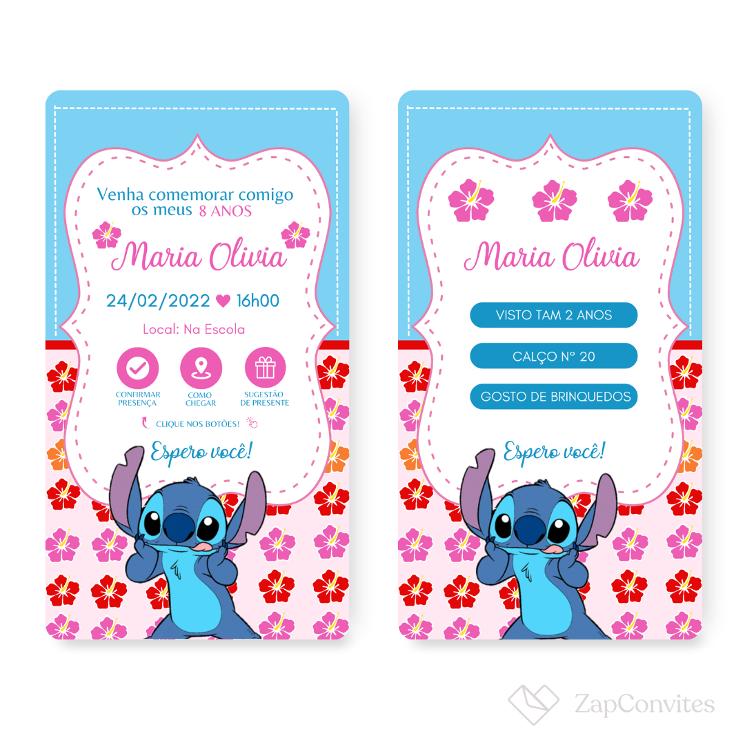 Convite Stitch
