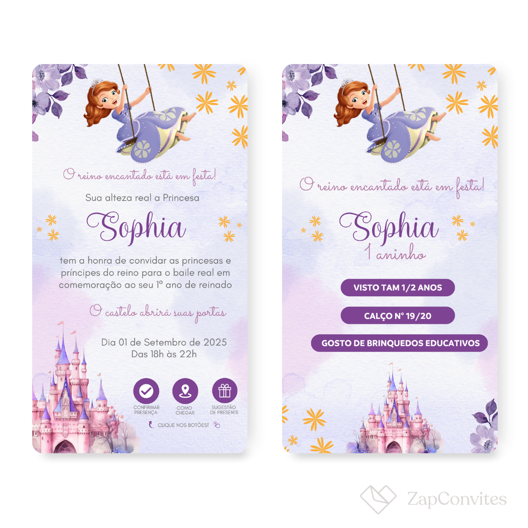 Convite Sofia