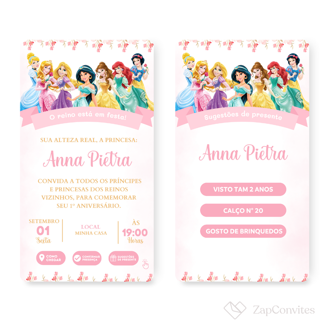 Convite Princesa