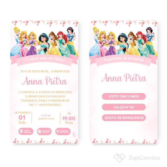 Convite Princesa