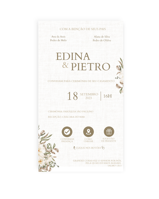 Convite Casamento