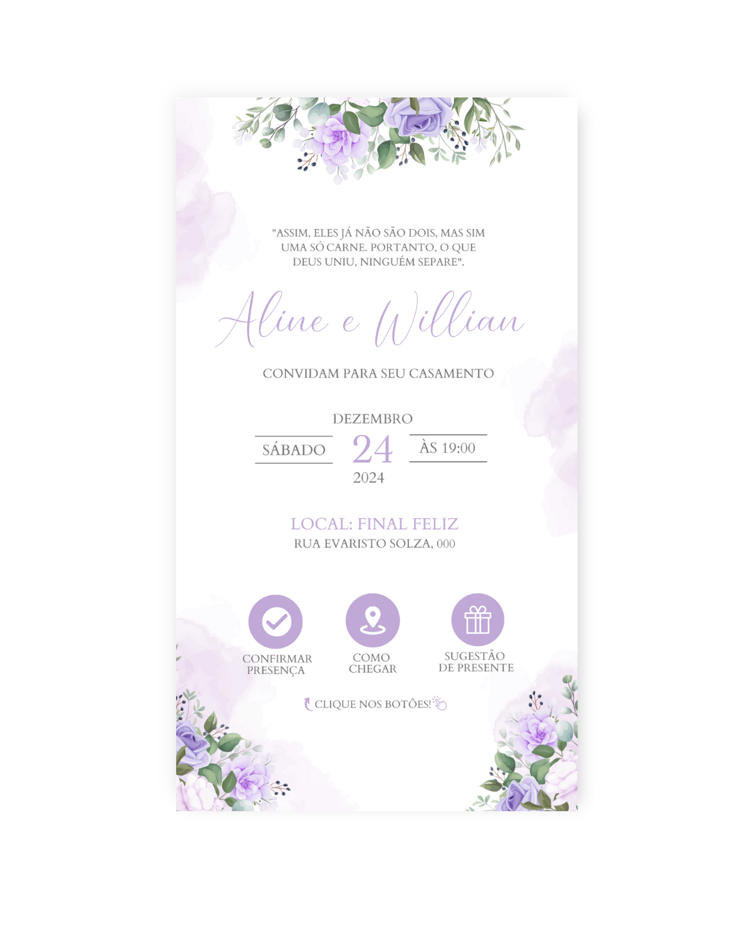 Convite Casamento