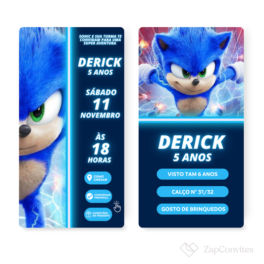 Convite Sonic
