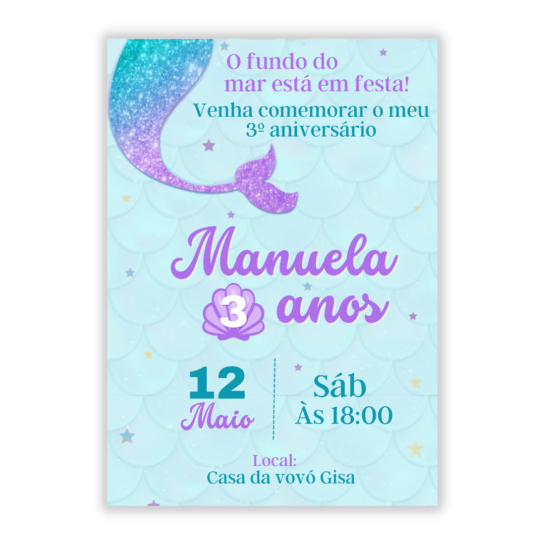 Convite Fundo do Mar