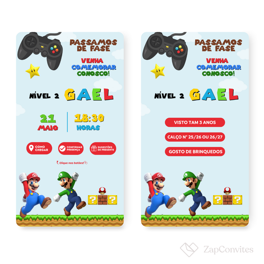 Convite Mario