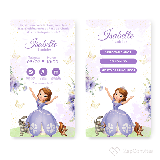 Convite Sofia