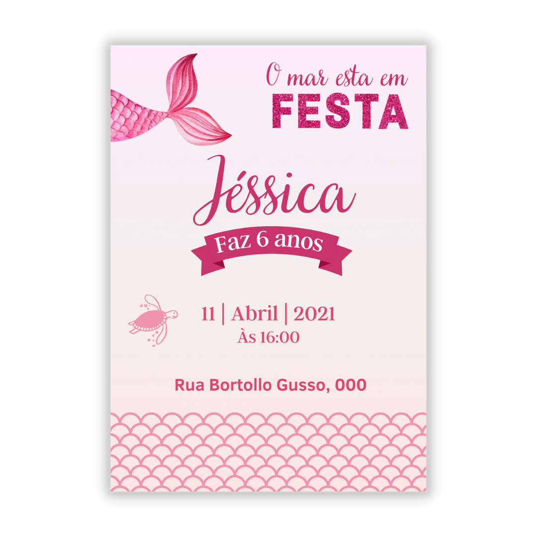 Convite Fundo do Mar