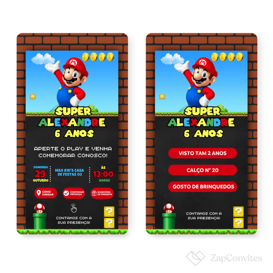 Convite Mario