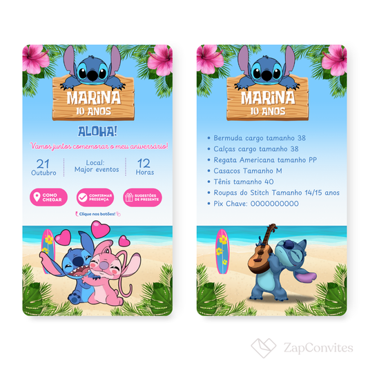 Convite Stitch
