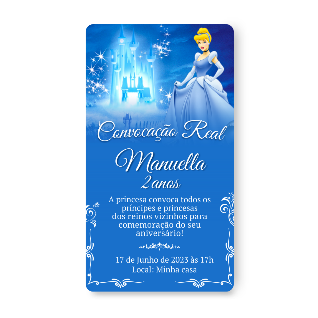 Convite Cinderela