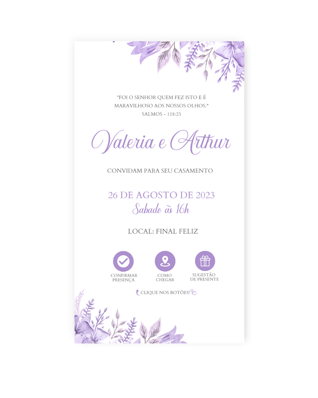 Convite Casamento