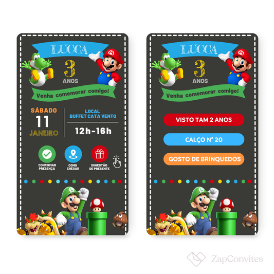 Convite Mario