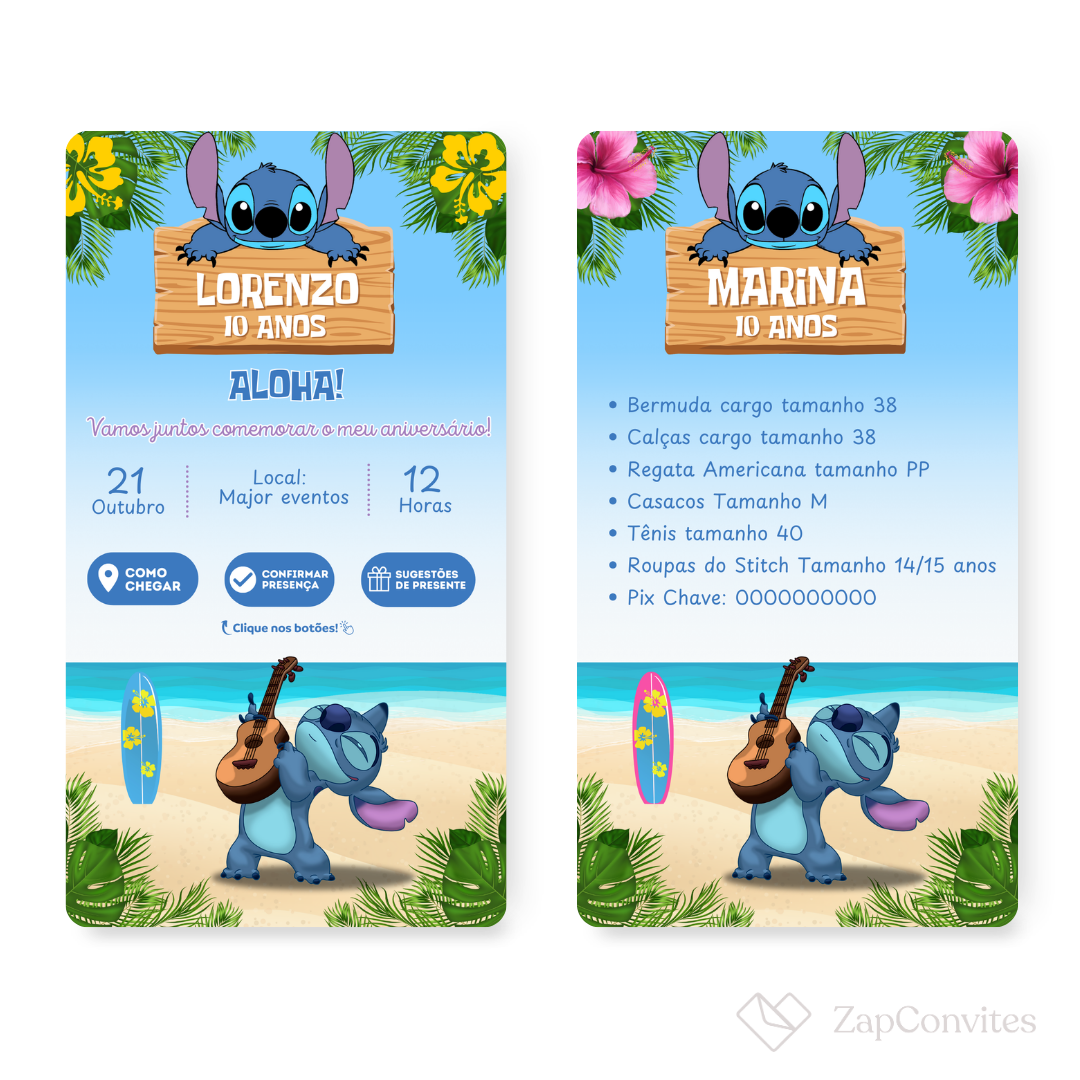 Convite Stitch