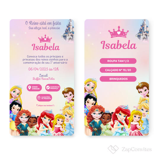 Convite Princesa