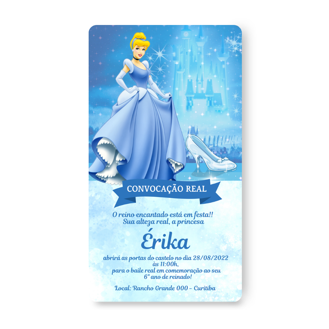 Convite Cinderela