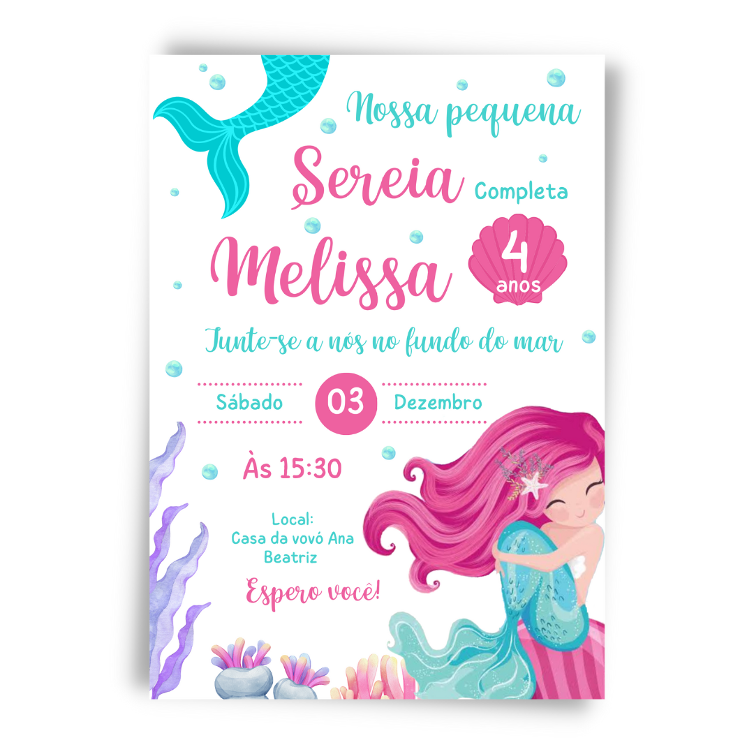 Convite Fundo do Mar
