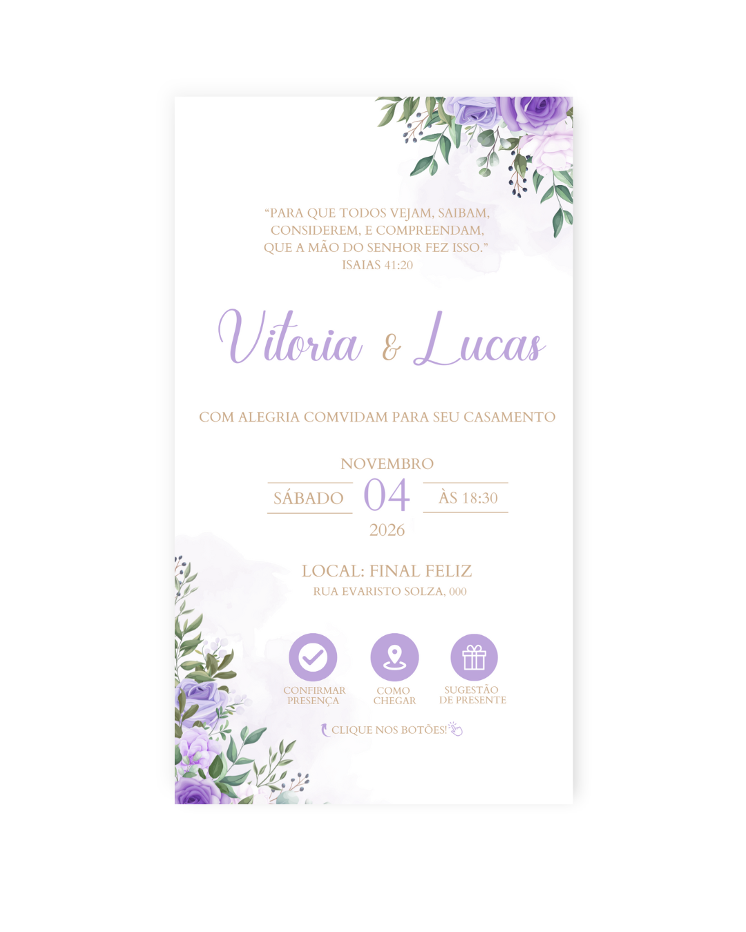 Convite Casamento